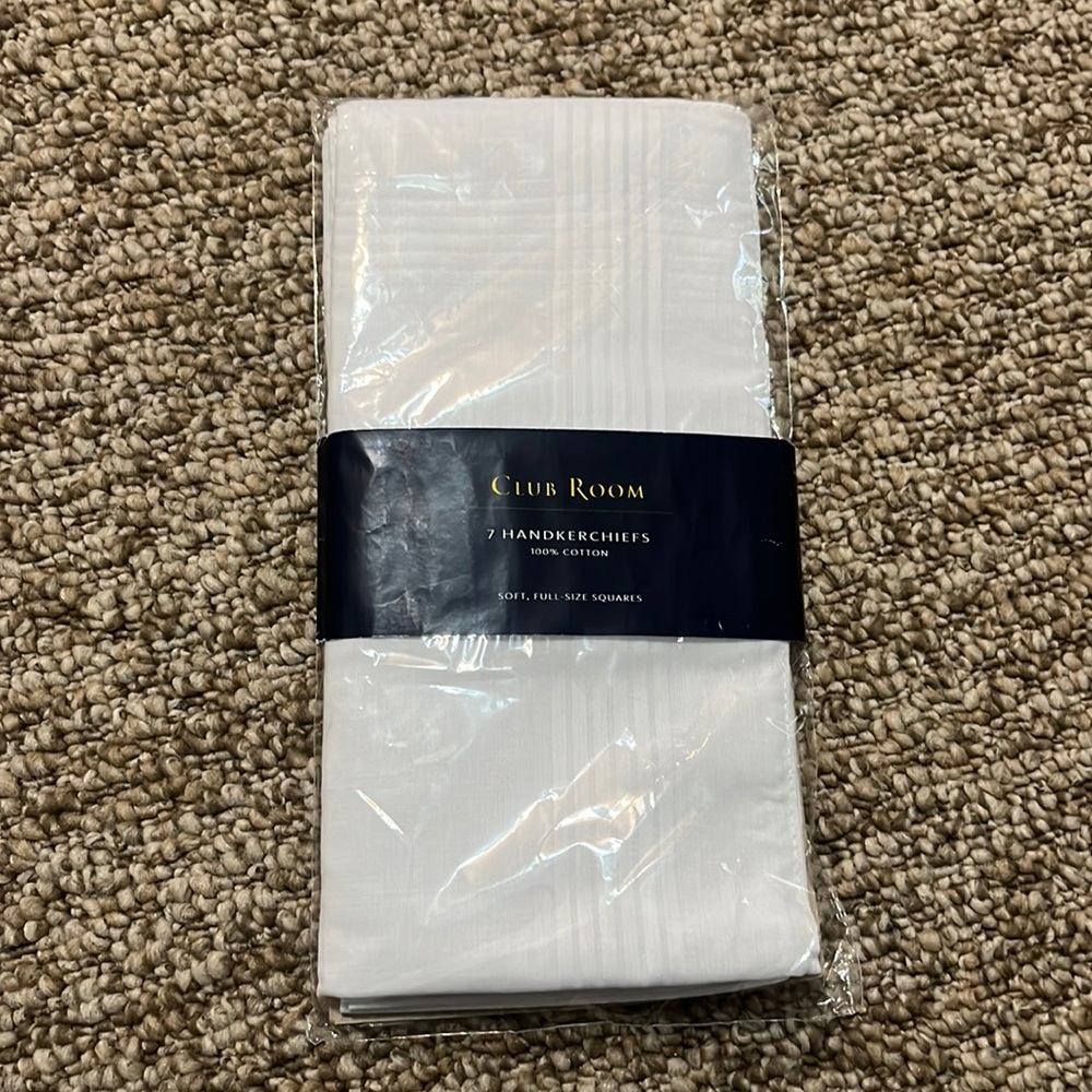 7 new handkerchiefs